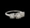 14KT White Gold 1.05 ctw Diamond Ring