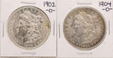 Lot of 1902-O & 1904-O $1 Morgan Silver Dollar Coins