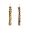 Chocolate Freshwater Pearl Hoop Earrings - 14KT Yellow Gold