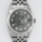 Rolex Mens Stainless Steel Meteorite Diamond 36MM Datejust Wristwatch With Rolex