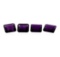 22.45 ctw. Natural Emerald Cut Amethyst Parcel of Four