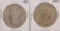 Lot of (2) 1900 $1 Morgan Silver Dollar Coins