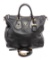 Prada Black Leather Two-Way Tote Bag