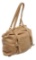 Prada Beige Cervo Leather Buckle Tote Bag