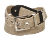 Dolce & Gabbana Tan Canvas and Leather Belt