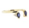 0.25 ctw Sapphire and Diamond Ring - 14KT Yellow Gold