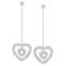 14k White Gold 0.38CTW Diamond Earrings, (I1 /I)