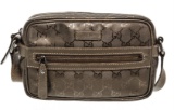 Gucci Bronze Imprime Leather Small Crossbody Bag