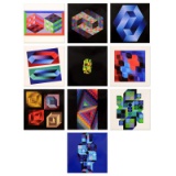 Hommage a L'hexagone by Vasarely (1908-1997)