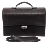 Chanel Black Caviar Leather Boy Briefcase Bag