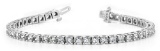 10k White Gold 2.48CTW Diamond Bracelet, (SI2/H-I)