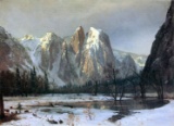 Cathedral Rocks, Yosemite by Albert Bierstadt