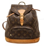 Louis Vuitton Monogram Canvas Leather Montsouris MM Backpack Bag