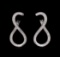 0.90 ctw Diamond Earrings - 14KT White Gold