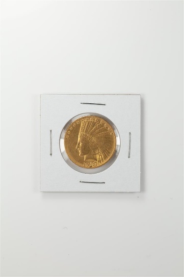 1910-D $10 Indian Head Eagle Gold Coin