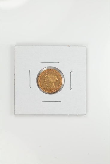1878 $2 1/2 Liberty Head Quarter Eagle Gold Coin
