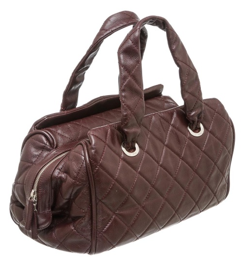 Chanel Brown Soft Caviar Leather Shoulder Bag