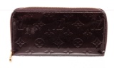 Louis Vuitton Amarante Vernis Leather Monogram Zippy Wallet