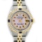 Rolex Ladies 2 Tone 14K Pink MOP Ruby & Sapphire Datejust Wriswatch