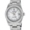 Rolex Womens Midsize 31mm 18K Gold Bezel MOP String Diamond Datejust Wristwatch