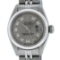 Rolex Ladies Stainless Steel Slate Grey Diamond 26MM Datejust Wristwatch