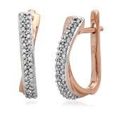 10k Gold 0.17CTW Diamond Earrings, (I1-I2/H-I)