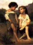 William Bouguereau - At the Edge of the Brook