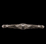 Platinum 1.70 ctw Diamond Brooch