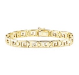 Greek Key Bracelet - 14KT Yellow Gold