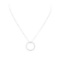 0.53 ctw Diamond Pendant And Chain - 14KT White Gold