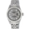 Rolex Ladies Stainless Steel Slate Grey Diamond 26MM Datejust Wristwatch