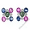 18kt White Gold 3.86 ctw Oval Sapphire and Round Diamond Stud Earrings