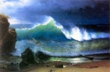The Coast of the Turquoise Sea by Albert Bierstadt