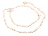 Chanel CC Pearl Necklace Belt