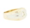 0.33 ctw Diamond Ring - 14KT Yellow and White Gold