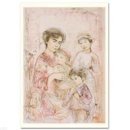 Lotte and Her Children by Hibel (1917-2014)