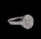 1.86 ctw Diamond Ring - 14KT White Gold