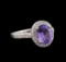 14KT White Gold 2.36 ctw Tanzanite and Diamond Ring