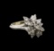 14KT White Gold 0.95 ctw Diamond Ring