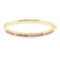 3.29 ctw Round Brilliant Rubies And Diamond Bracelet - 18KT Yellow Gold