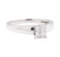 0.25 ctw Diamond Solitaire Motif Ring - 14KT White Gold
