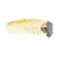 1.30 ctw Blue Sapphire and Diamond Ring - 14KT Yellow Ring