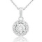 14k White Gold 0.52CTW Diamond Pendant, (I1-I2/H-I)