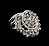 14KT White Gold 0.62 ctw Diamond Ring