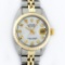 Rolex Ladies 2 Tone Yellow Gold MOP Diamond 26MM Datejust Wristwatch