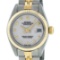 Rolex Ladies 2 Tone Yellow Gold Yellow Gold & Stainless Steel Cream Jubilee Date
