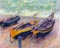 Claude Monet - Three Fishing Boats in Eretrat