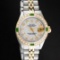 Rolex Ladies 2 Tone Yellow Gold MOP Diamond & Emerald Datejust Wristwatch