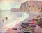 Claude Monet - Etretat, the Beach and La Porte d'Amont