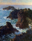 Claude Monet - Rocky Peaks at the Belle-Ile